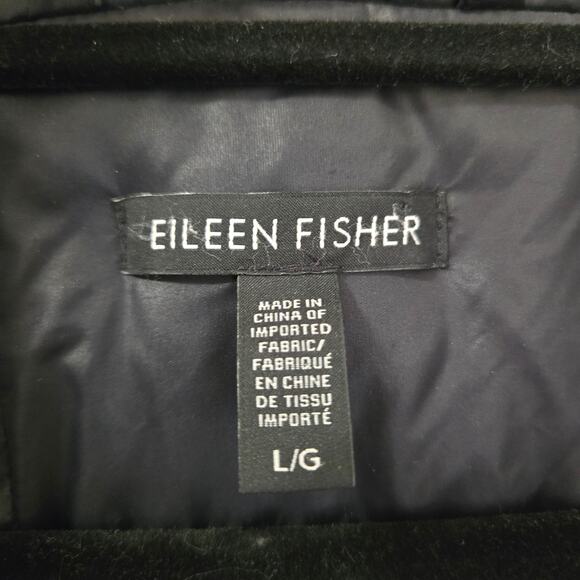 Eileen Fisher Black Puffer Coat - Picture 7 of 11